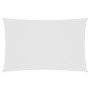 Toldo de vela rectangular tela Oxford blanco 2,5x5 m