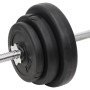 Barbell and dumbbell set with 90 kg of weights by vidaXL, free weight - Ref: Foro24-3145029, Price: 303,31 €, Discount: %