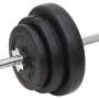 Barbell and dumbbell set with 90 kg of weights by vidaXL, free weight - Ref: Foro24-3145029, Price: 245,15 €, Discount: %