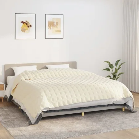 Weighted blanket light cream fabric 235x290 cm 11 kg by vidaXL, Blankets - Ref: Foro24-350822, Price: 84,16 €, Discount: %