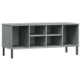 Zapatero con patas metal OSLO madera maciza gris 106x35x45 cm de vidaXL, Zapateros y organizadores de calzado - Ref: Foro24-3...