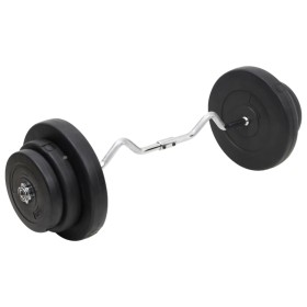 Kurzhantelcurl mit Scheiben 60 kg von vidaXL, freies Gewicht - Ref: Foro24-3145019, Preis: 156,26 €, Rabatt: %