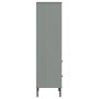 OSLO bookcase with 2 drawers solid gray wood 60x35x128.5 cm by vidaXL, Bookcases and shelves - Ref: Foro24-351010, Price: 143...