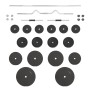 Set of bars and dumbbells with plates 90 kg by vidaXL, free weight - Ref: Foro24-3145030, Price: 294,95 €, Discount: %