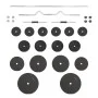 Set of bars and dumbbells with plates 90 kg by vidaXL, free weight - Ref: Foro24-3145030, Price: 246,92 €, Discount: %