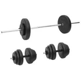 Set of bars and dumbbells with plates 60 kg by vidaXL, free weight - Ref: Foro24-3145024, Price: 153,27 €, Discount: %