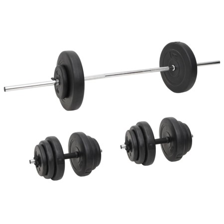 Set of bars and dumbbells with plates 60 kg by vidaXL, free weight - Ref: Foro24-3145024, Price: 168,99 €, Discount: %