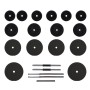 Set of bars and dumbbells with plates 60 kg by vidaXL, free weight - Ref: Foro24-3145024, Price: 168,99 €, Discount: %