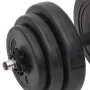 Set of bars and dumbbells with plates 60 kg by vidaXL, free weight - Ref: Foro24-3145024, Price: 153,27 €, Discount: %