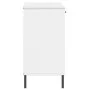 Sideboard mit Metallbeinen OSLO Massivholz weiß 113x40x77 cm von vidaXL, Sideboards - Ref: Foro24-351020, Preis: 110,65 €, Ra...