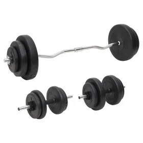 Set of bars and dumbbells with plates 60 kg by vidaXL, free weight - Ref: Foro24-3145025, Price: 135,62 €, Discount: %