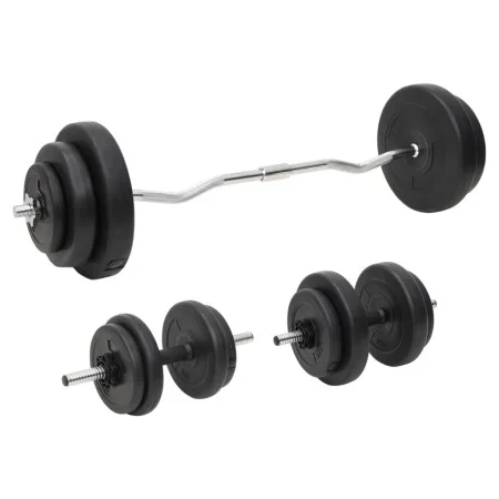 Juego de barras y mancuernas con discos 60 kg de vidaXL, Peso libre - Ref: Foro24-3145025, Precio: 144,45 €, Descuento: %