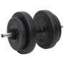 Juego de barras y mancuernas con discos 60 kg de vidaXL, Peso libre - Ref: Foro24-3145025, Precio: 189,33 €, Descuento: %