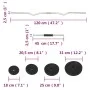 Set of bars and dumbbells with plates 60 kg by vidaXL, free weight - Ref: Foro24-3145025, Price: 135,62 €, Discount: %