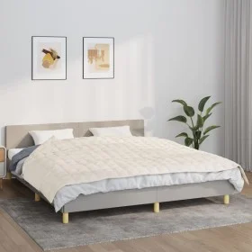 Manta con peso tela color crema claro 155x220 cm 11 kg de vidaXL, Mantas - Ref: Foro24-350759, Precio: 67,19 €, Descuento: %
