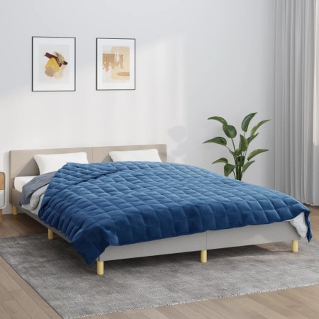 Weighted blanket blue fabric 200x225 cm 9 kg by vidaXL, Blankets - Ref: Foro24-350798, Price: 69,88 €, Discount: %