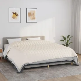 Manta con peso tela color crema claro 235x290 cm 15 kg de vidaXL, Mantas - Ref: Foro24-350769, Precio: 100,77 €, Descuento: %