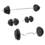 Set of bars and dumbbells with plates 120 kg by vidaXL, free weight - Ref: Foro24-3145032, Price: 406,12 €, Discount: %