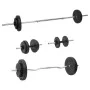 Juego de barras y mancuernas con discos 60 kg de vidaXL, Peso libre - Ref: Foro24-3145027, Precio: 174,58 €, Descuento: %
