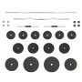 Set of bars and dumbbells with plates 60 kg by vidaXL, free weight - Ref: Foro24-3145027, Price: 220,41 €, Discount: %