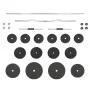 Set of bars and dumbbells with plates 60 kg by vidaXL, free weight - Ref: Foro24-3145027, Price: 170,80 €, Discount: %