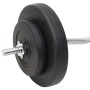 Set of bars and dumbbells with plates 60 kg by vidaXL, free weight - Ref: Foro24-3145027, Price: 220,41 €, Discount: %