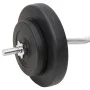 Set of bars and dumbbells with plates 60 kg by vidaXL, free weight - Ref: Foro24-3145027, Price: 170,80 €, Discount: %