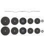 Dumbbell curl with 90 kg discs by vidaXL, free weight - Ref: Foro24-3145022, Price: 227,36 €, Discount: %