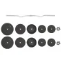 Dumbbell curl with 90 kg discs by vidaXL, free weight - Ref: Foro24-3145022, Price: 202,30 €, Discount: %