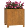 Planters with legs 2 units rusted corten steel 42x40x43 cm by vidaXL, Pots and planters - Ref: Foro24-823681, Price: 105,58 €...