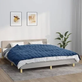 Gewichtsdecke aus blauem Stoff, 155 x 220 cm, 7 kg von vidaXL, Decken - Ref: Foro24-350794, Preis: 71,67 €, Rabatt: %