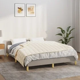 Weighted blanket light cream fabric 138x200 cm 10 kg by vidaXL, Blankets - Ref: Foro24-350809, Price: 64,83 €, Discount: %