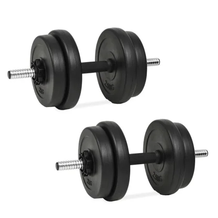 Mancuernas con discos 40 kg de vidaXL, Peso libre - Ref: Foro24-3145016, Precio: 101,59 €, Descuento: %