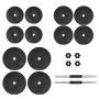 Mancuernas con discos 40 kg de vidaXL, Peso libre - Ref: Foro24-3145016, Precio: 101,59 €, Descuento: %