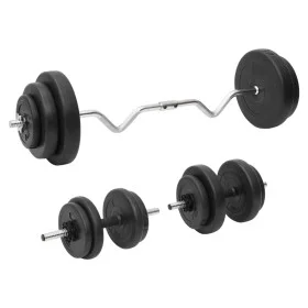 Set of bars and dumbbells with plates 60 kg by vidaXL, free weight - Ref: Foro24-3145026, Price: 140,81 €, Discount: %