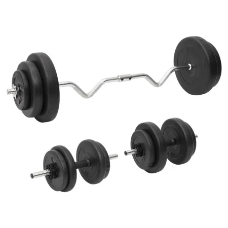 Set of bars and dumbbells with plates 60 kg by vidaXL, free weight - Ref: Foro24-3145026, Price: 140,81 €, Discount: %