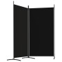 Trennwand mit 2 schwarzen Stoffbahnen 175x180 cm von vidaXL, Raumteiler - Ref: Foro24-350261, Preis: 32,56 €, Rabatt: %