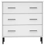 OSLO solid wood sideboard with 3 drawers in white, 77x40x79.5 cm by vidaXL, Drawers - Ref: Foro24-350981, Price: 153,05 €, Di...