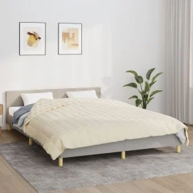 Weighted blanket in light cream fabric, 220x235 cm, 15 kg. by vidaXL, Blankets - Ref: Foro24-350819, Price: 143,23 €, Discoun...