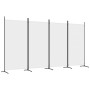 Divider screen with 4 white fabric panels 346x180 cm by vidaXL, Room dividers - Ref: Foro24-350262, Price: 47,69 €, Discount: %