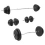 Set of bars and dumbbells with plates 120 kg by vidaXL, free weight - Ref: Foro24-3145031, Price: 416,74 €, Discount: %