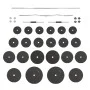 Set of bars and dumbbells with plates 120 kg by vidaXL, free weight - Ref: Foro24-3145031, Price: 358,69 €, Discount: %