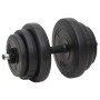 Set of bars and dumbbells with plates 120 kg by vidaXL, free weight - Ref: Foro24-3145031, Price: 416,74 €, Discount: %