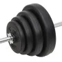 Set of bars and dumbbells with plates 120 kg by vidaXL, free weight - Ref: Foro24-3145031, Price: 358,69 €, Discount: %