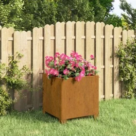 Planter with rusty Corten steel legs 32x30x33 cm by vidaXL, Pots and planters - Ref: Foro24-823678, Price: 35,74 €, Discount: %
