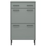 OSLO solid pine gray shoe rack with metal legs by vidaXL, Shoe racks and shoe organizers - Ref: Foro24-350983, Price: 127,07 ...