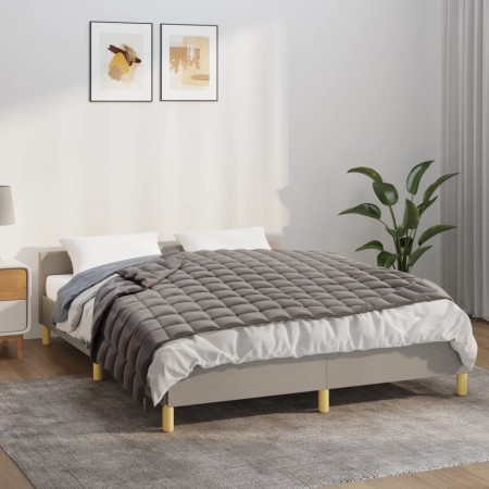 Gray fabric weighted blanket 138x200 cm 6 kg by vidaXL, Blankets - Ref: Foro24-350772, Price: 54,81 €, Discount: %