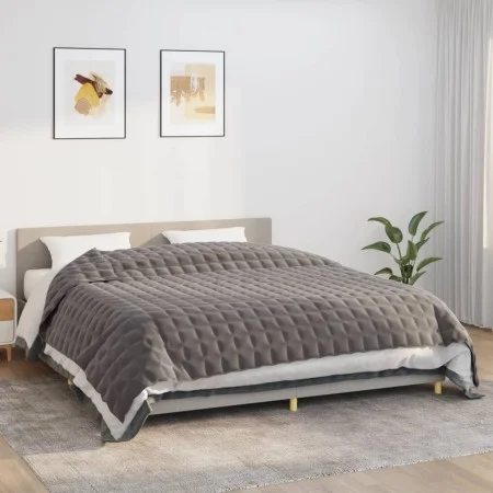 Decke mit Gewicht, grauer Stoff, 235x290 cm, 11 kg. von vidaXL, Decken - Ref: Foro24-350786, Preis: 91,09 €, Rabatt: %