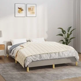 Gewichtsdecke aus leichtem cremefarbenem Stoff 120x180 cm 5 kg von vidaXL, Decken - Ref: Foro24-350806, Preis: 73,06 €, Rabat...