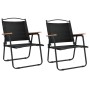 Camping chairs 2 pcs black Oxford fabric 54x55x78 cm by vidaXL, Garden chairs - Ref: Foro24-319485, Price: 82,69 €, Discount: %